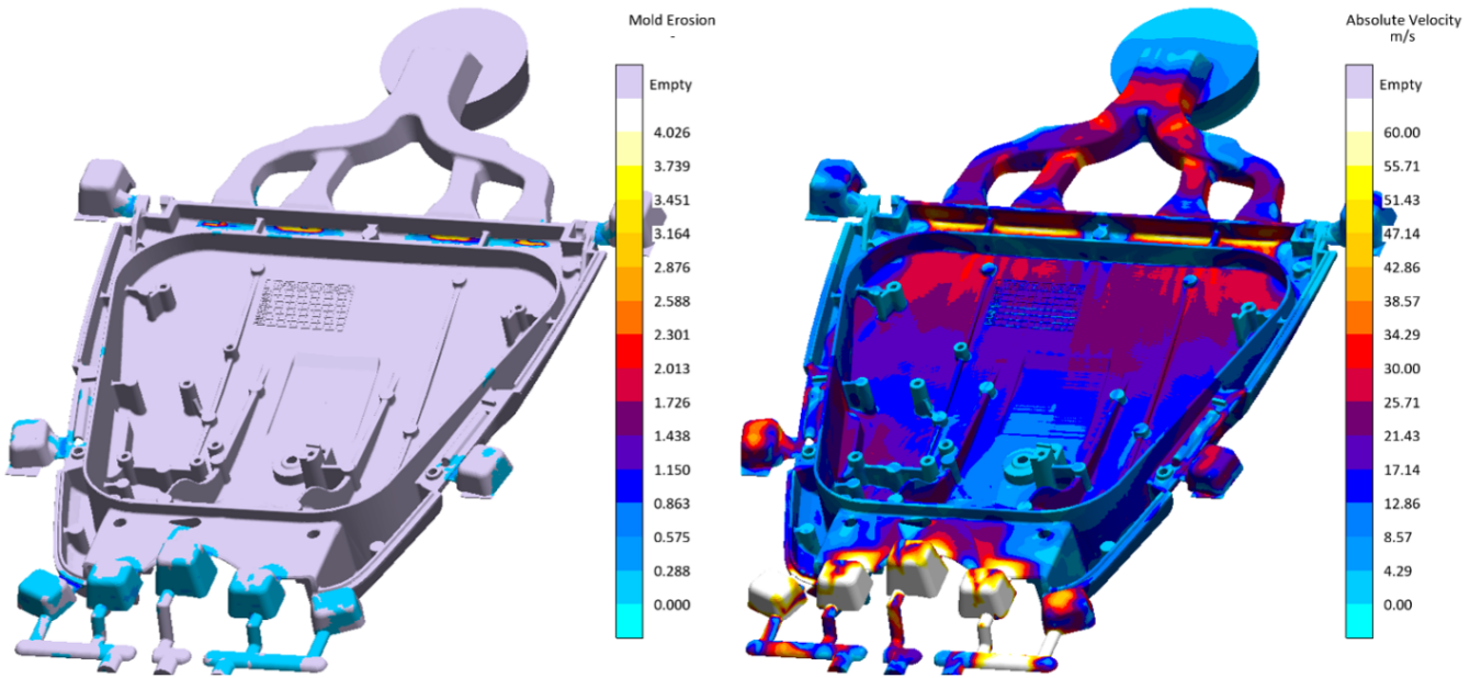 在MAGMASOFT&reg;中首先可以通過沖蝕結(jié)果進(jìn)行快速甄別